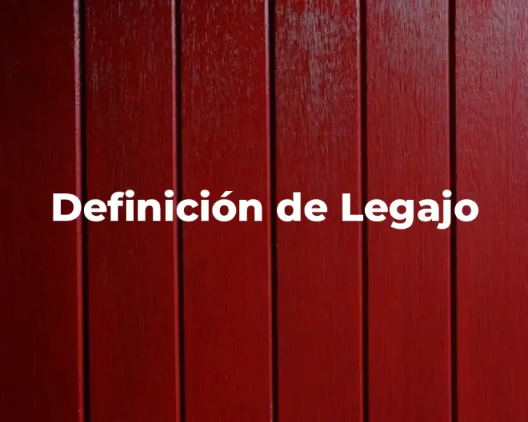 Definición de Legajo