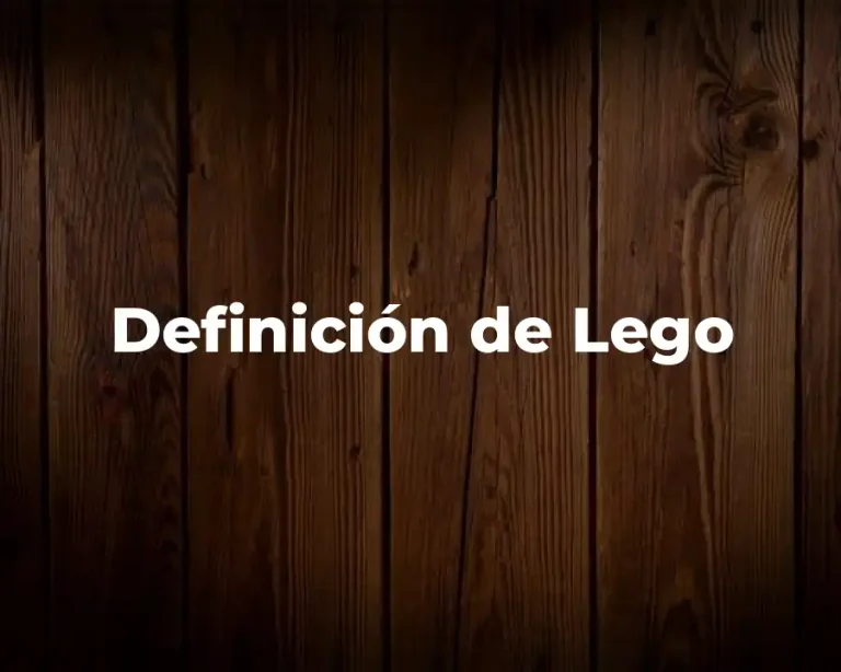 Definición de Lego