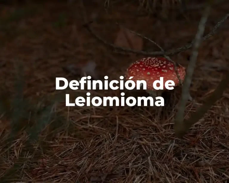 Definición de Leiomioma