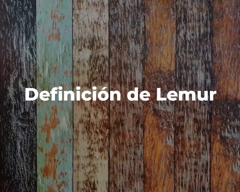 Definición de Lemur