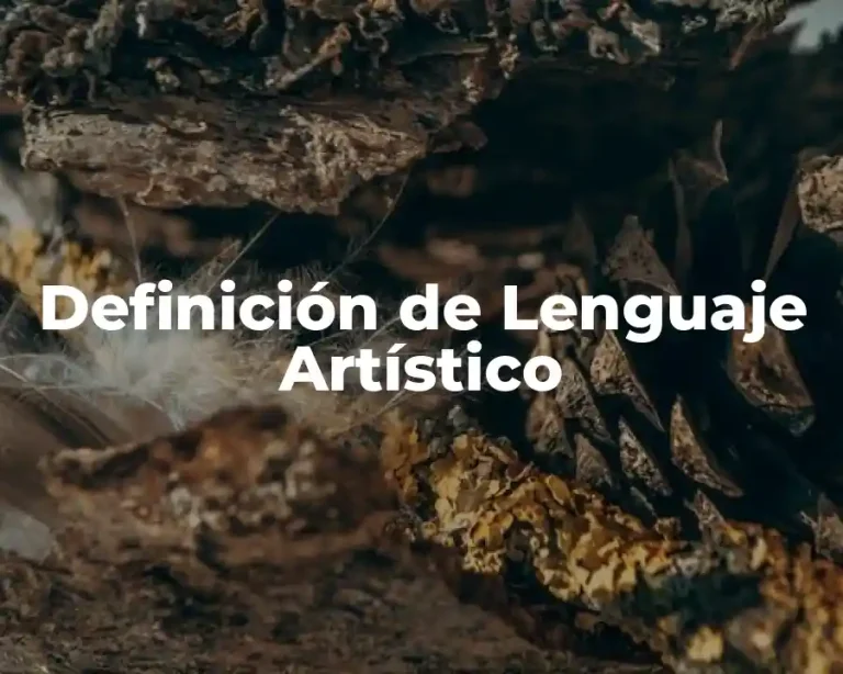 Definición de Lenguaje Artístico