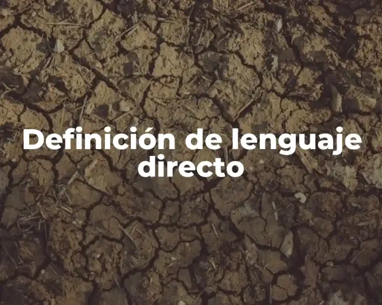 Definición de lenguaje directo