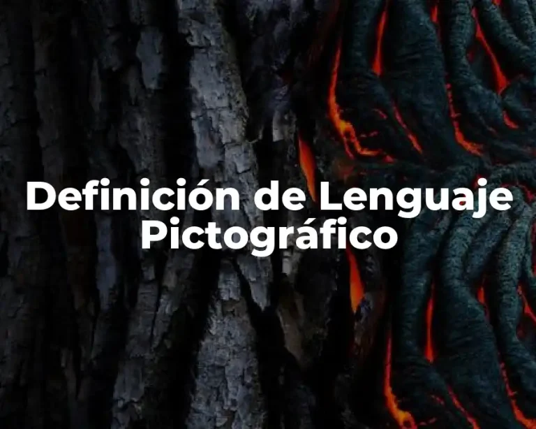 Definición de Lenguaje Pictográfico