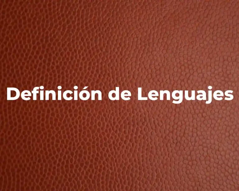 Definición de Lenguajes