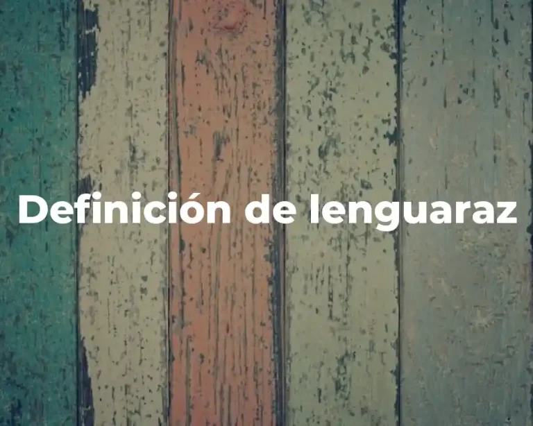 Definición de lenguaraz