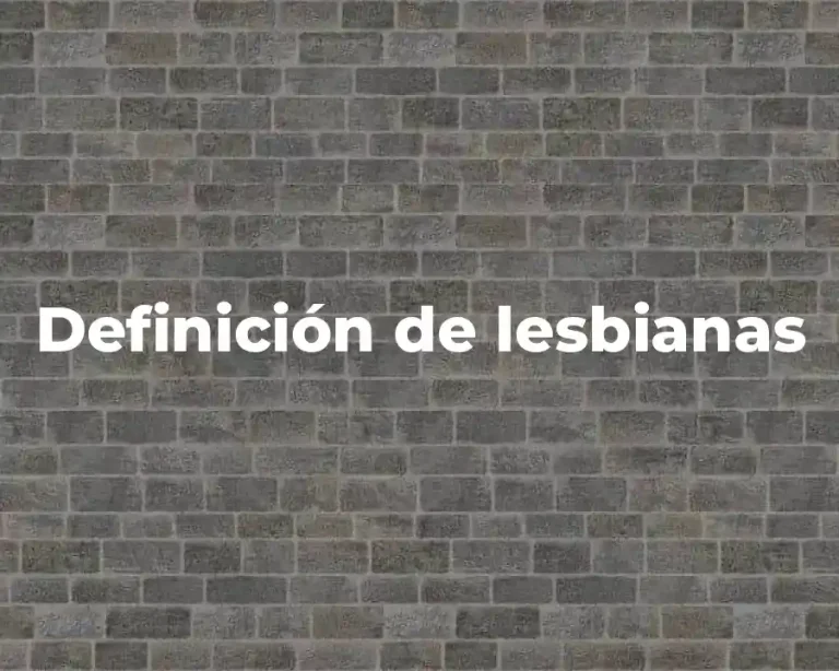 Definición de lesbianas