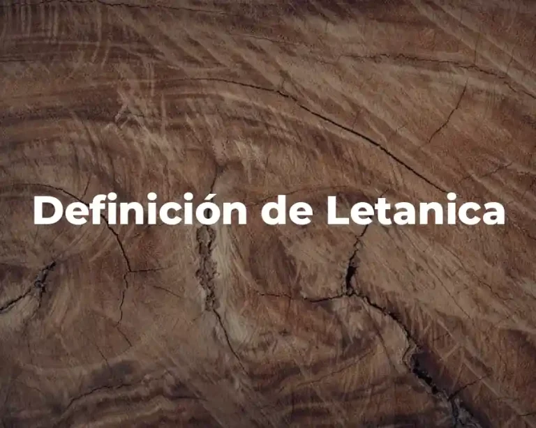 Definición de Letanica