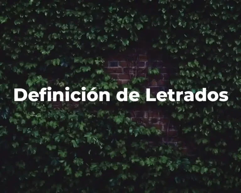 Definición de Letrados
