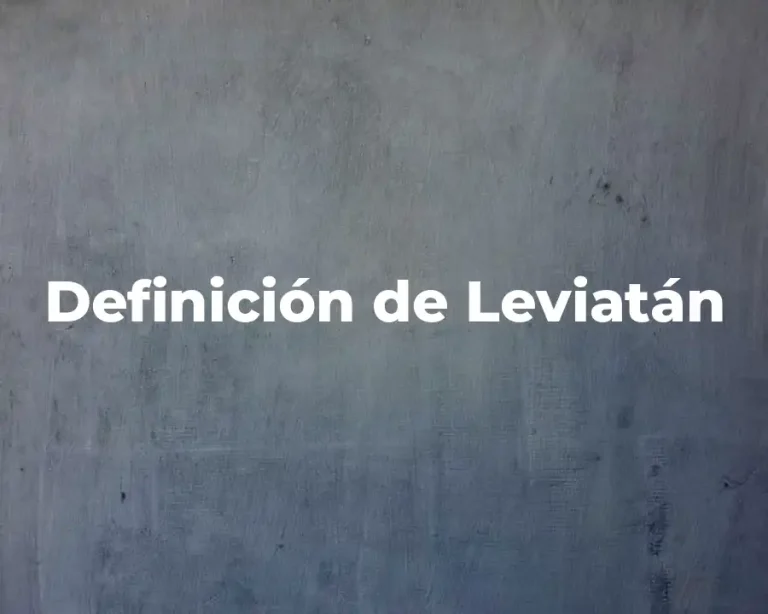 Definición de Leviatán