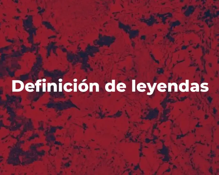 Definición de leyendas