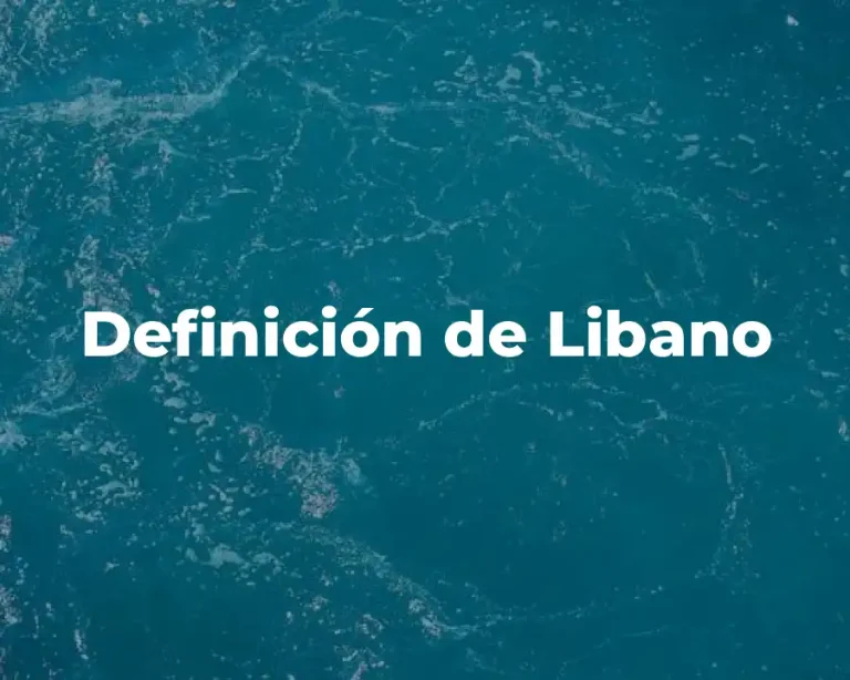 Definición de Libano
