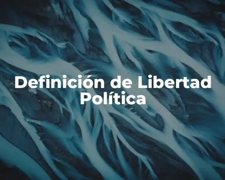Definición de Libertad Política