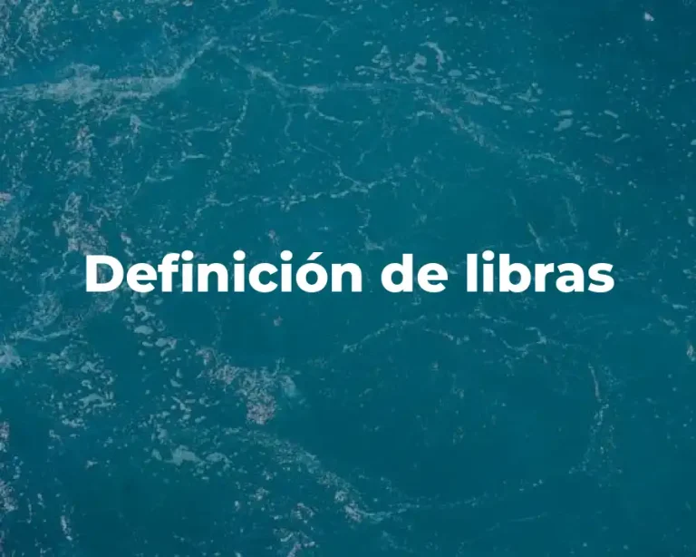 Definición de libras