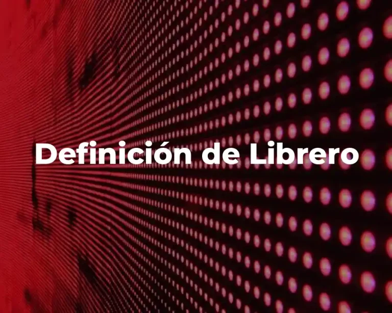 Definición de Librero