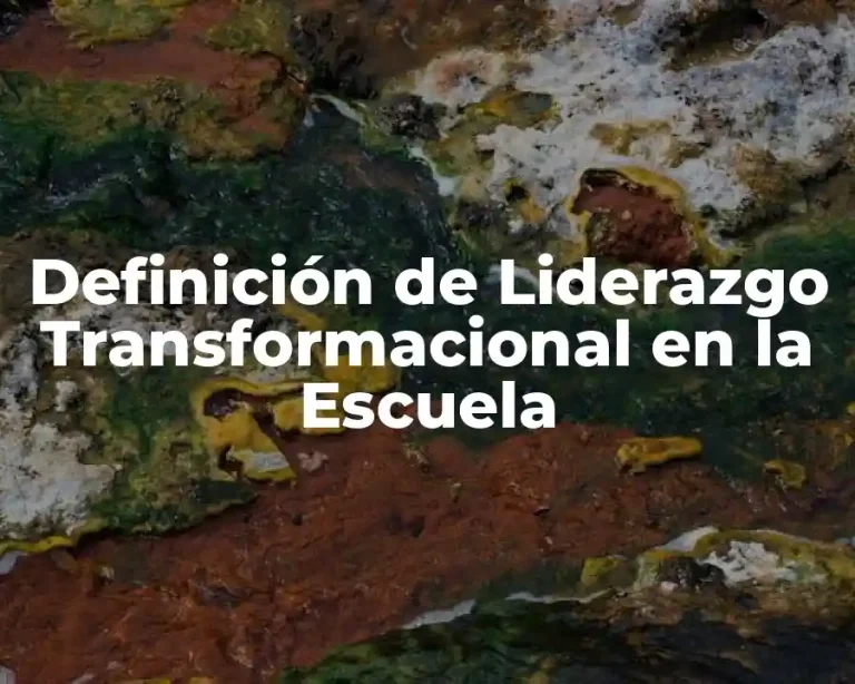 Definición de Liderazgo Transformacional en la Escuela
