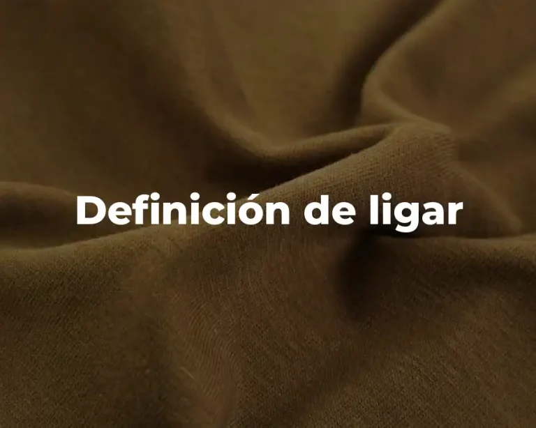 Definición de ligar
