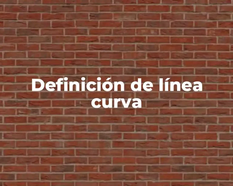 Definición de línea curva