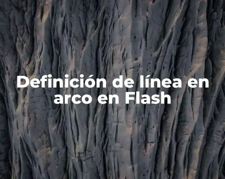 Definición de línea en arco en Flash