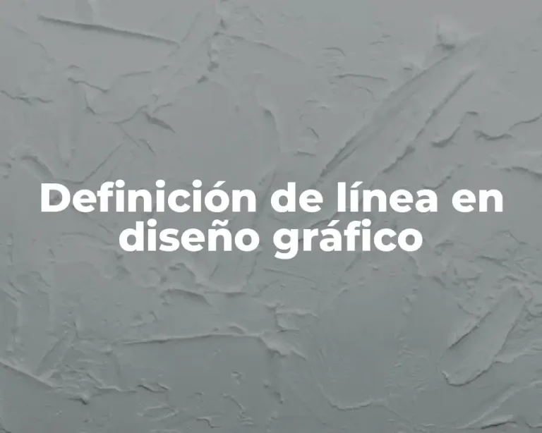 Definición de línea en diseño gráfico