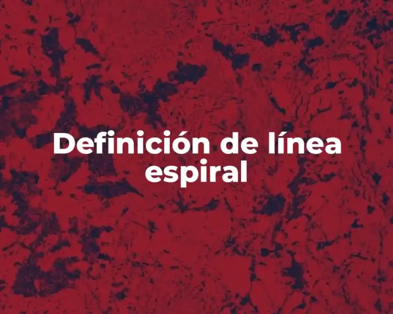 Definición de línea espiral