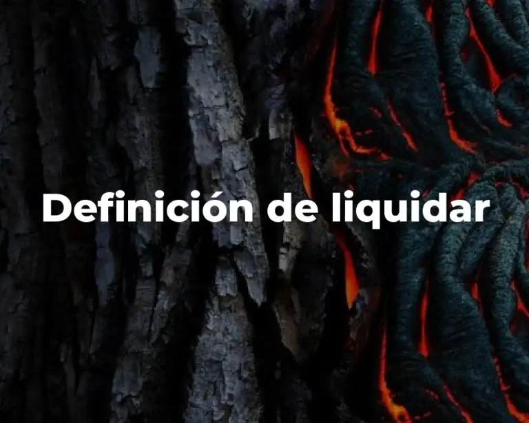 Definición de liquidar