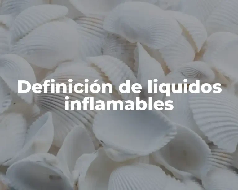 Definición de liquidos inflamables