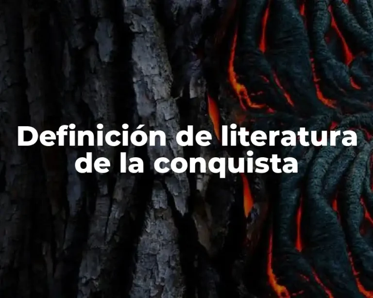 Definición de literatura de la conquista