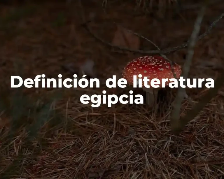 Definición de literatura egipcia