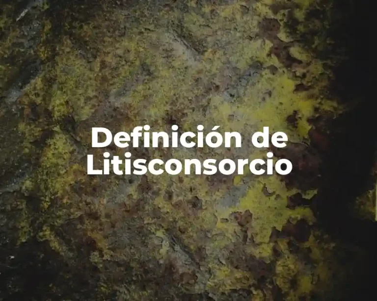 Definición de Litisconsorcio