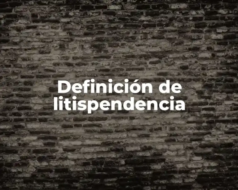 Definición de litispendencia