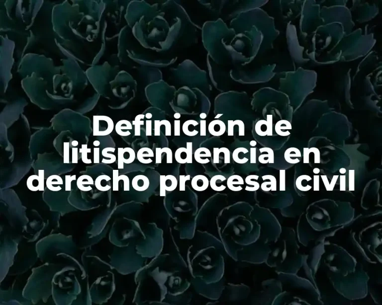 Definición de litispendencia en derecho procesal civil