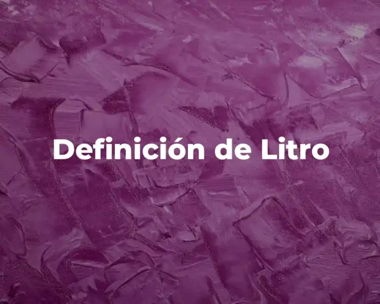 Definición de Litro
