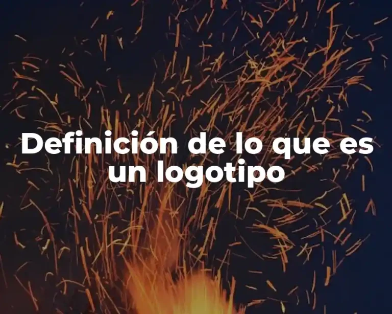 Definición de lo que es un logotipo