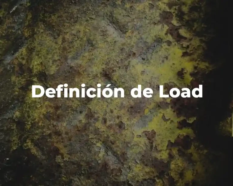 Definición de Load