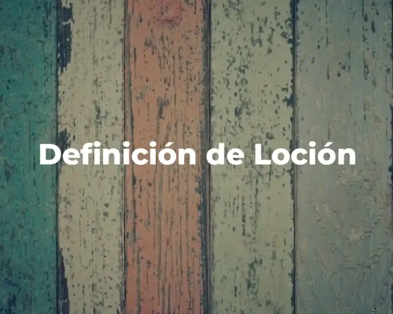Definición de Loción