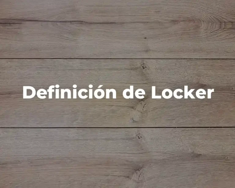 Definición de Locker