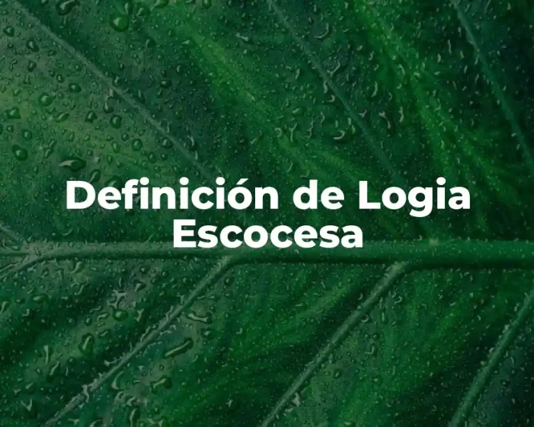 Definición de Logia Escocesa