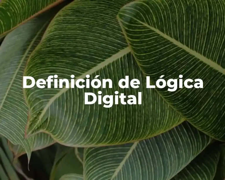 Definición de Lógica Digital