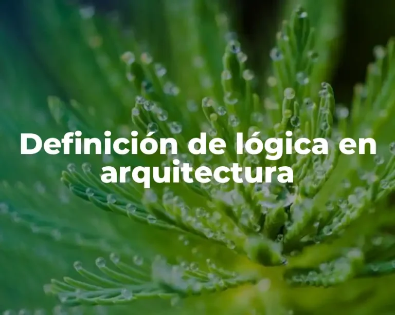 Definición de lógica en arquitectura