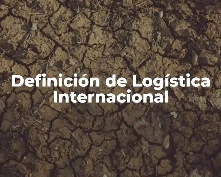 Definición de Logística Internacional