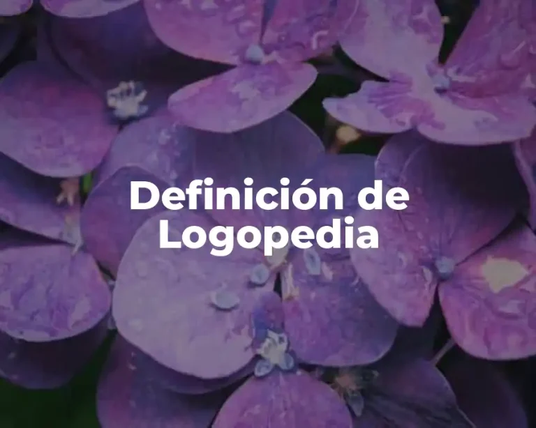 Definición de Logopedia