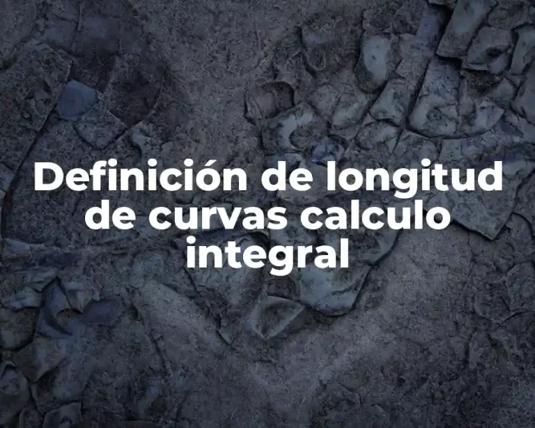 Definición de longitud de curvas calculo integral