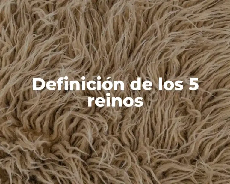 Definición de los 5 reinos
