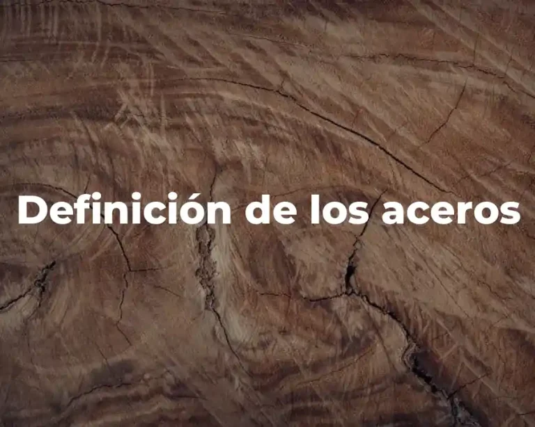 Definición de los aceros