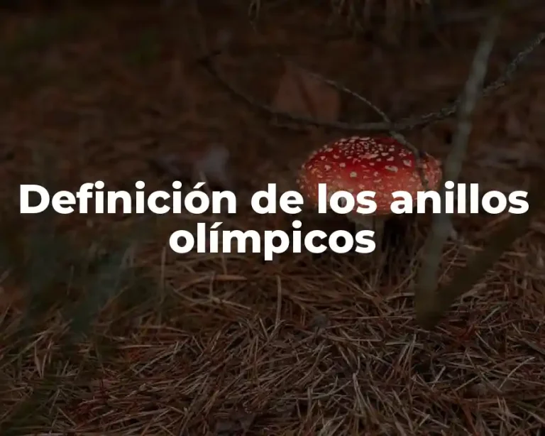 Definición de los anillos olímpicos