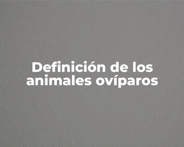 Definición de los animales ovíparos