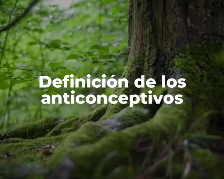 Definición de los anticonceptivos