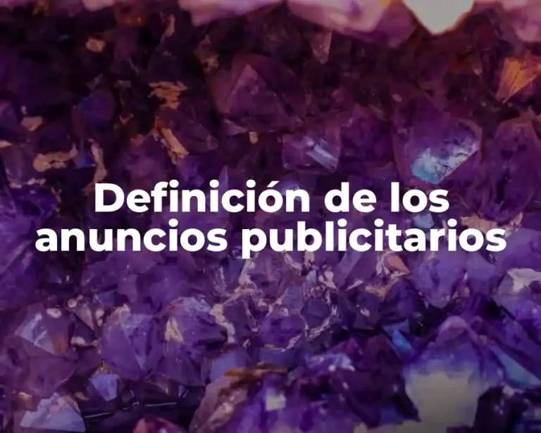 Definición de los anuncios publicitarios