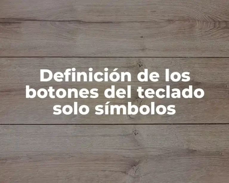 Definición de los botones del teclado solo símbolos