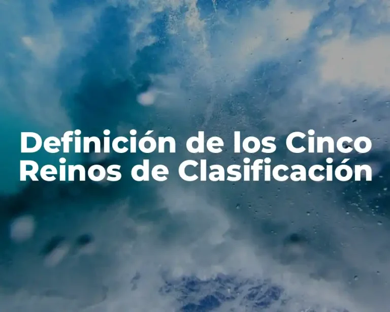 Definición de los Cinco Reinos de Clasificación